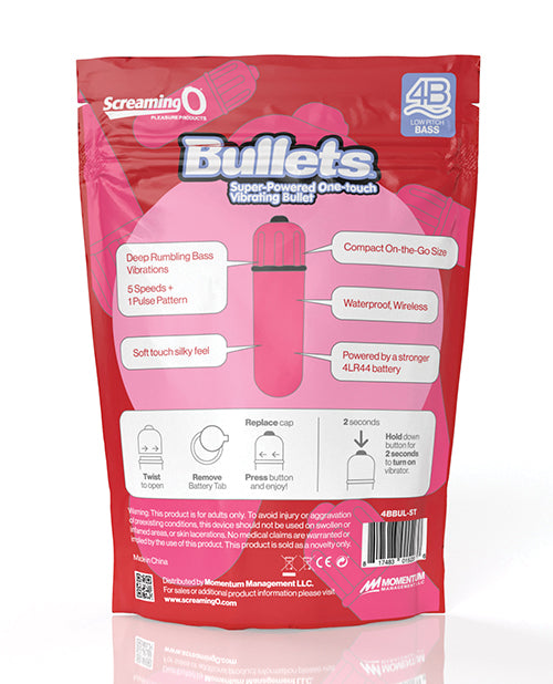 Screaming O 4B Bullet Vibrator - Strawberry
