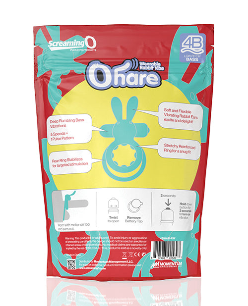 Screaming O 4B Ohare Vibrating Cock Ring - Kiwi