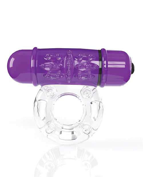 Screaming O 4B O Wow Vibrating Ring - Grape