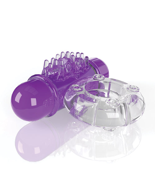 Screaming O 4B O Wow Vibrating Ring - Grape
