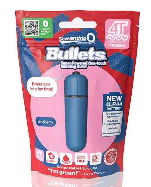 Screaming O 4T Bullet Vibrator - Blueberry