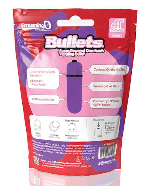 Screaming O 4T Bullet Vibrator - Grape