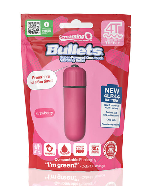 Screaming O 4T Bullet Vibrator - Strawberry