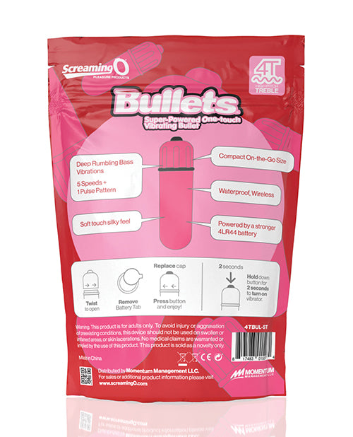 Screaming O 4T Bullet Vibrator - Strawberry