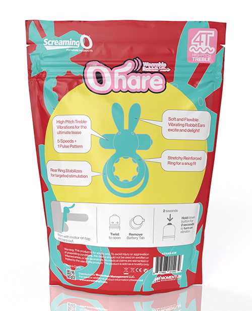 Screaming O 4T Ohare Vibrating Cock Ring - Kiwi