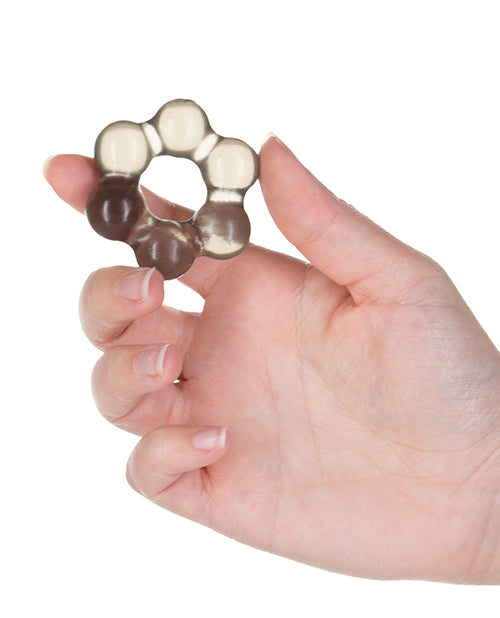 PowerBullet Got Big D Super Stretch Cock Rings (2 pack) - Black