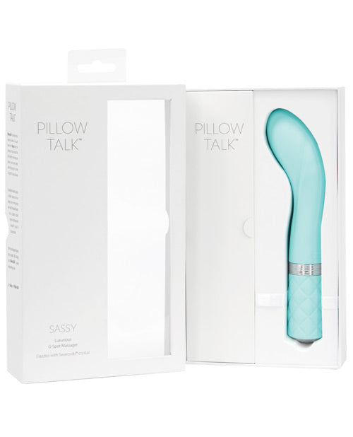 Pillow Talk Sassy Silicone Rechargeable G-Spot Vibrator - Teal