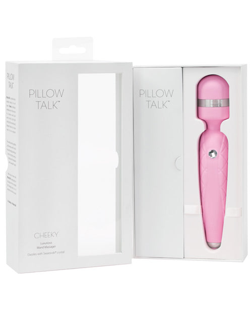 Pillow Talk Cheeky Silicone Rechargeable Wand Massager - Pink