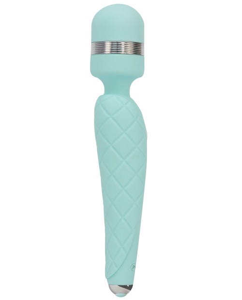 Pillow Talk Cheeky Silicone Rechargeable Wand Massager - Teal