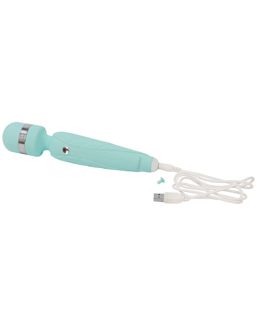 Pillow Talk Cheeky Silicone Rechargeable Wand Massager - Teal