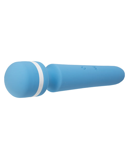 Wonderlust Destiny Silicone Rechargeable Wand Massager - Blue