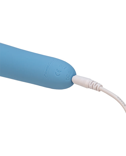 Wonderlust Destiny Silicone Rechargeable Wand Massager - Blue