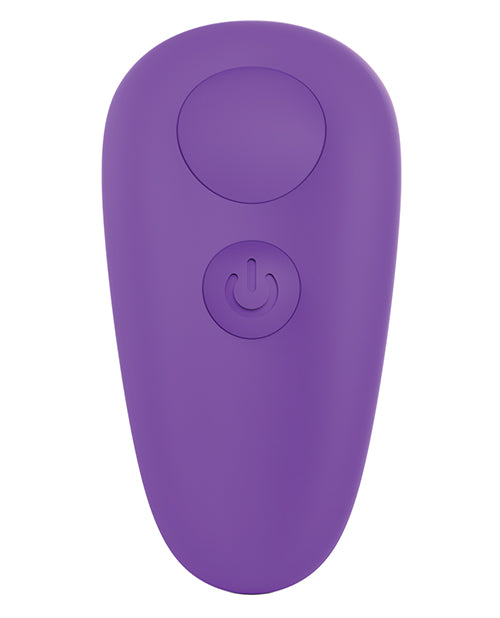 Leaf Spirit Silicone Rechargeable Panty Vibe with Remote Control - Purple