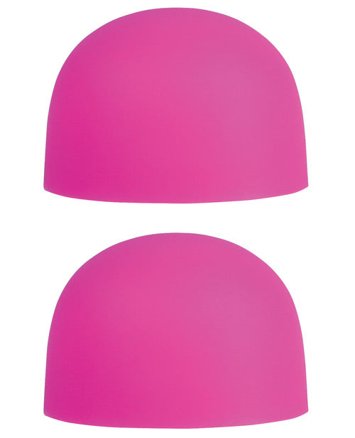 PalmCaps Silicone Massager Heads Attachment (2 Per Pack)- Pink