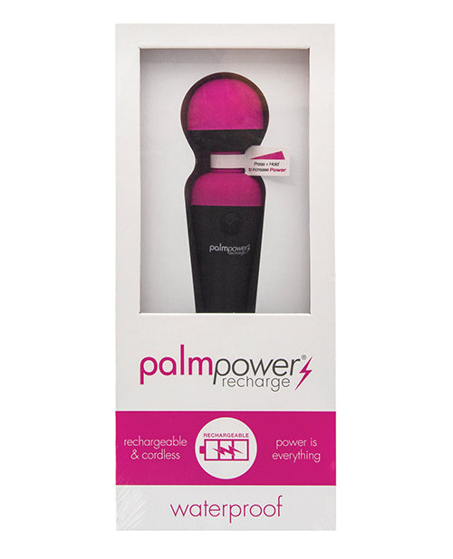 PalmPower Rechargeable Silicone Personal Wand Massager - Fuschia