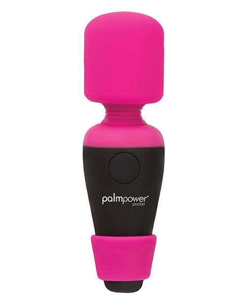 PalmPower Pocket Silicone Rechargeable Mini Wand Massager - Pink