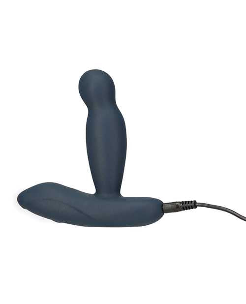 LUX Active Revolve Silicone Rechargeable Rotating and Vibrating Anal Massager with Remote Control - Navy