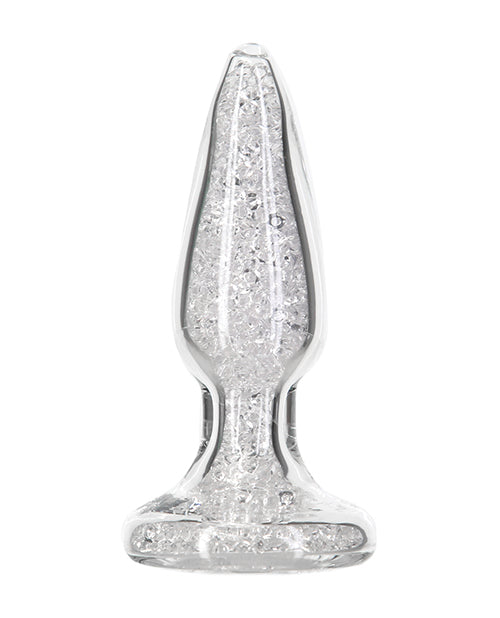 Pillow Talk Fancy Glass Anal Plug - Clear