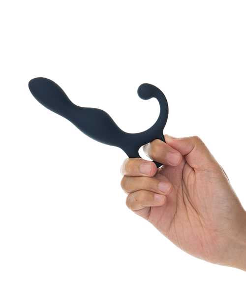 LUX Active LX1 Rechargeable Silicone Anal Trainer with Bullet - Navy