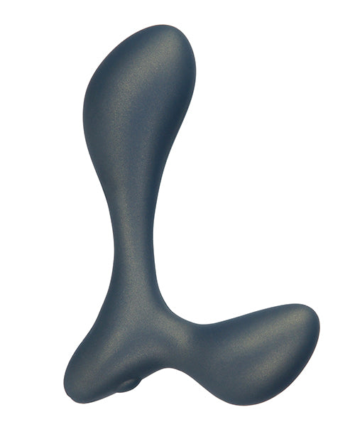 LUX Active LX3 Silicone Rechargeable Anal Trainer with Bullet and Remote Control - Navy