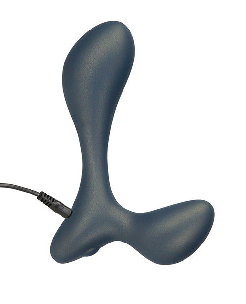 LUX Active LX3 Silicone Rechargeable Anal Trainer with Bullet and Remote Control - Navy