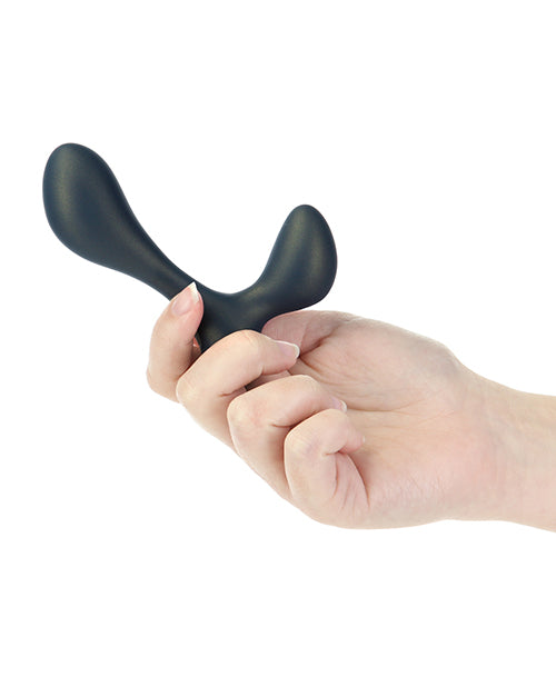 LUX Active LX3 Silicone Rechargeable Anal Trainer with Bullet and Remote Control - Navy