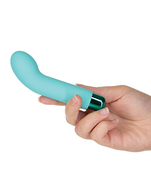 PowerBullet Sara`s Spot 10 Function Rechargeable Silicone Vibrating Bullet - Teal