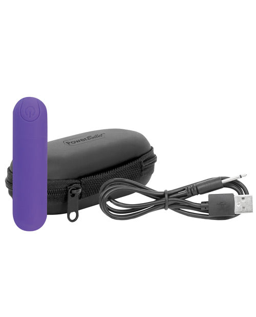 PowerBullet Essential Rechargeable Vibrating Bullet - Purple