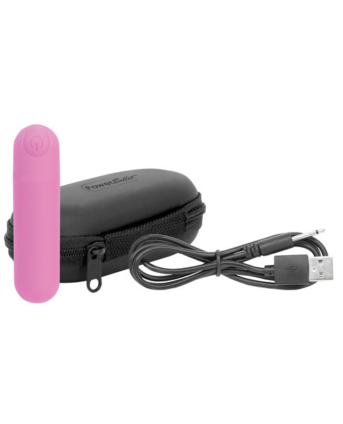 PowerBullet Essential Rechargeable Vibrating Bullet - Pink