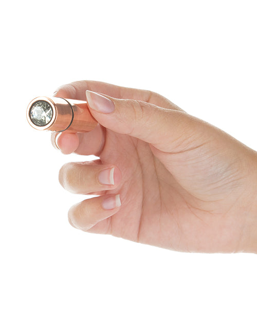 PowerBullet First Class Rechargeable Mini Bullet with Crystal - Rose Gold