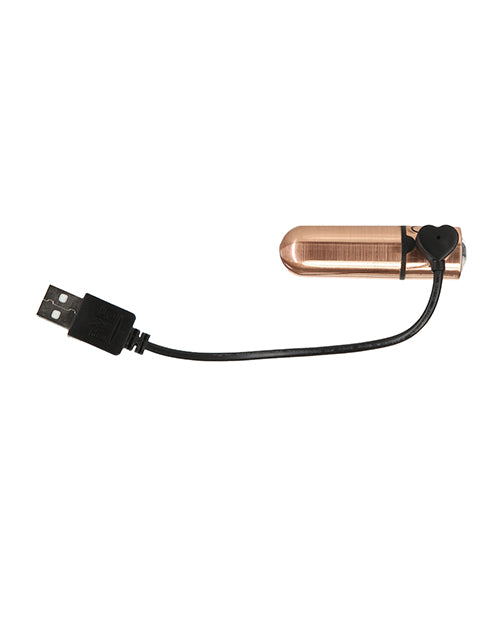 PowerBullet First Class Rechargeable Mini Bullet with Crystal - Rose Gold