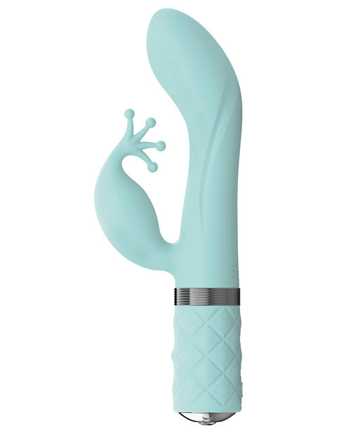 Pillow Talk Kinky Rechargeable Silicone Vibrator - Teal