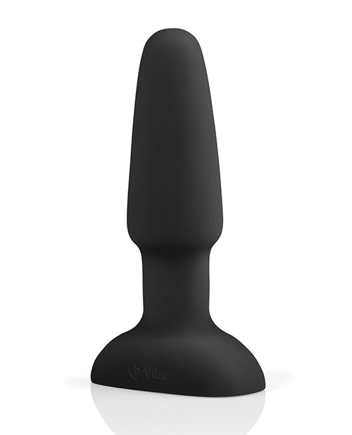 B-Vibe Rimming Plug 2 Rechargeable Silicone Anal Plug - Black