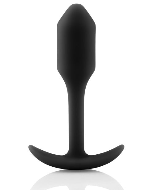 B-Vibe Snug Plug 1 Silicone Weighted Butt Plug - Black