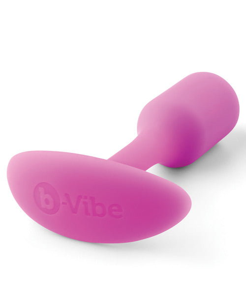 B-Vibe Snug Plug 1 Silicone Weighted Butt Plug - Fucshia