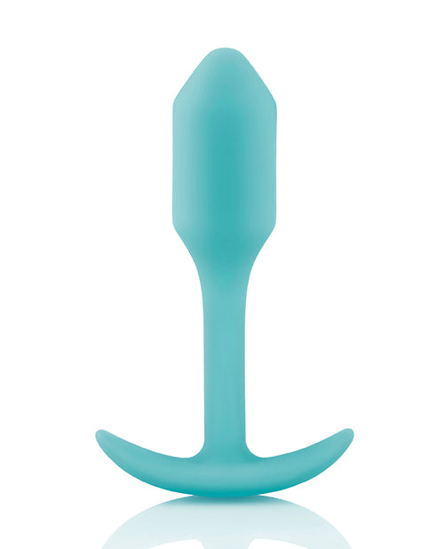 B-Vibe Snug Plug 1 Silicone Weighted Butt Plug - Mint Green