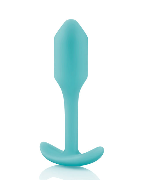B-Vibe Snug Plug 1 Silicone Weighted Butt Plug - Mint Green