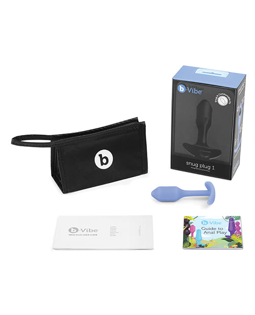 B-Vibe Snug Plug 1 Silicone Weighted Butt Plug - Violet