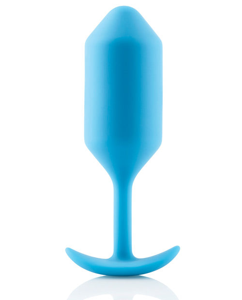 B-Vibe Snug Plug 3 Silicone Weighted Anal Plug - Teal