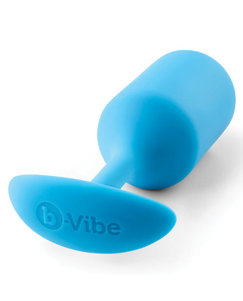 B-Vibe Snug Plug 3 Silicone Weighted Anal Plug - Teal