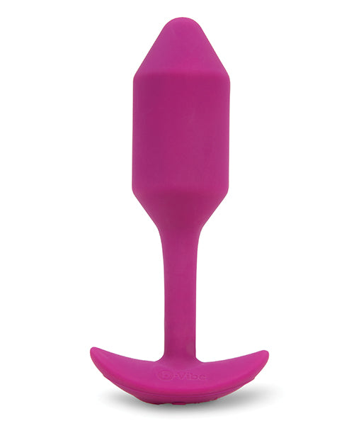 B-Vibe Vibrating Snug Plug 2 Rechargeable Silicone Anal Plug - Rose