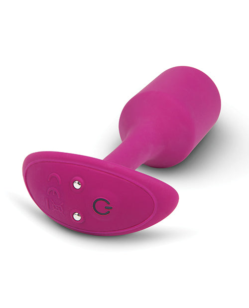 B-Vibe Vibrating Snug Plug 2 Rechargeable Silicone Anal Plug - Rose