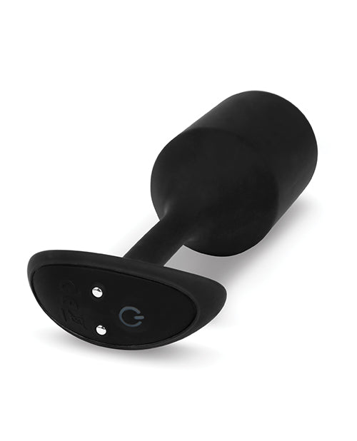 B-Vibe Vibrating Snug Plug 4 Rechargeable Silicone Anal Plug - Black
