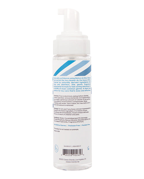 Before and After Foam Toy Cleaner 7.5oz