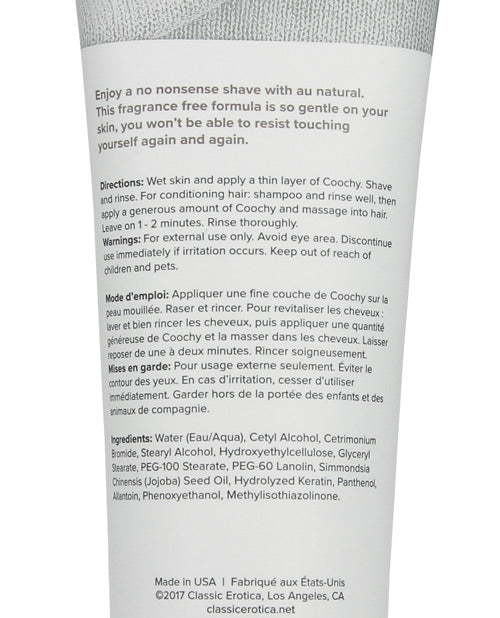 Coochy Shave Cream Au Natural 7.2oz