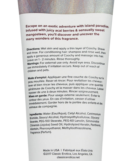 Coochy Shave Cream Island Paradise 3.4oz