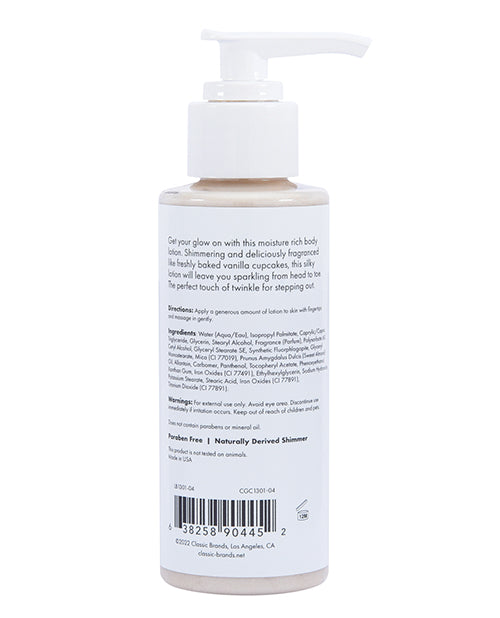 CG Glow Vanilla Cupcake Fragranced Shimmer Lotion - Gold