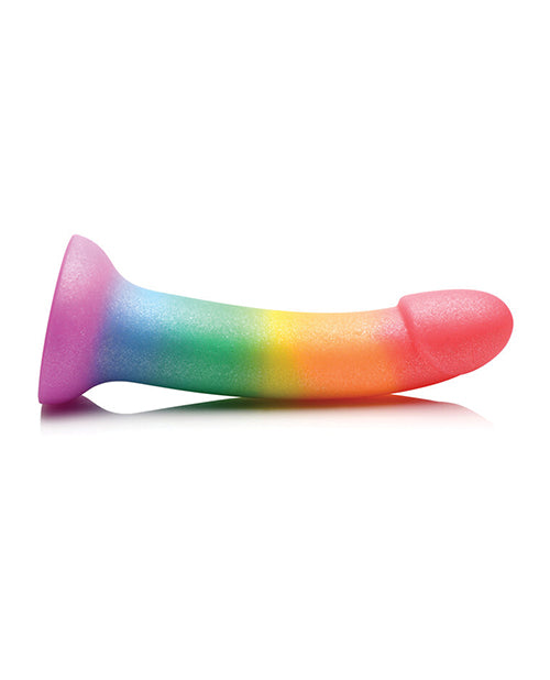Simply Sweet Phallic Silicone Rainbow Dildo
