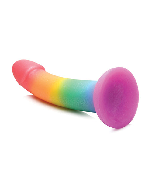 Simply Sweet Phallic Silicone Rainbow Dildo