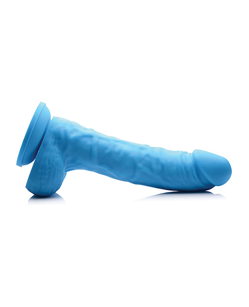 Lollicock Silicone Dildo with Balls 7in - Berry